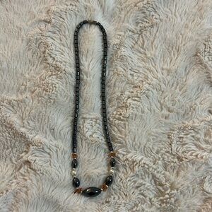 Hematite Beaded Necklace